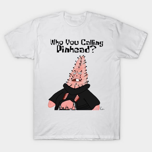 Pin Head Larry T-Shirt by PandaNDesigns